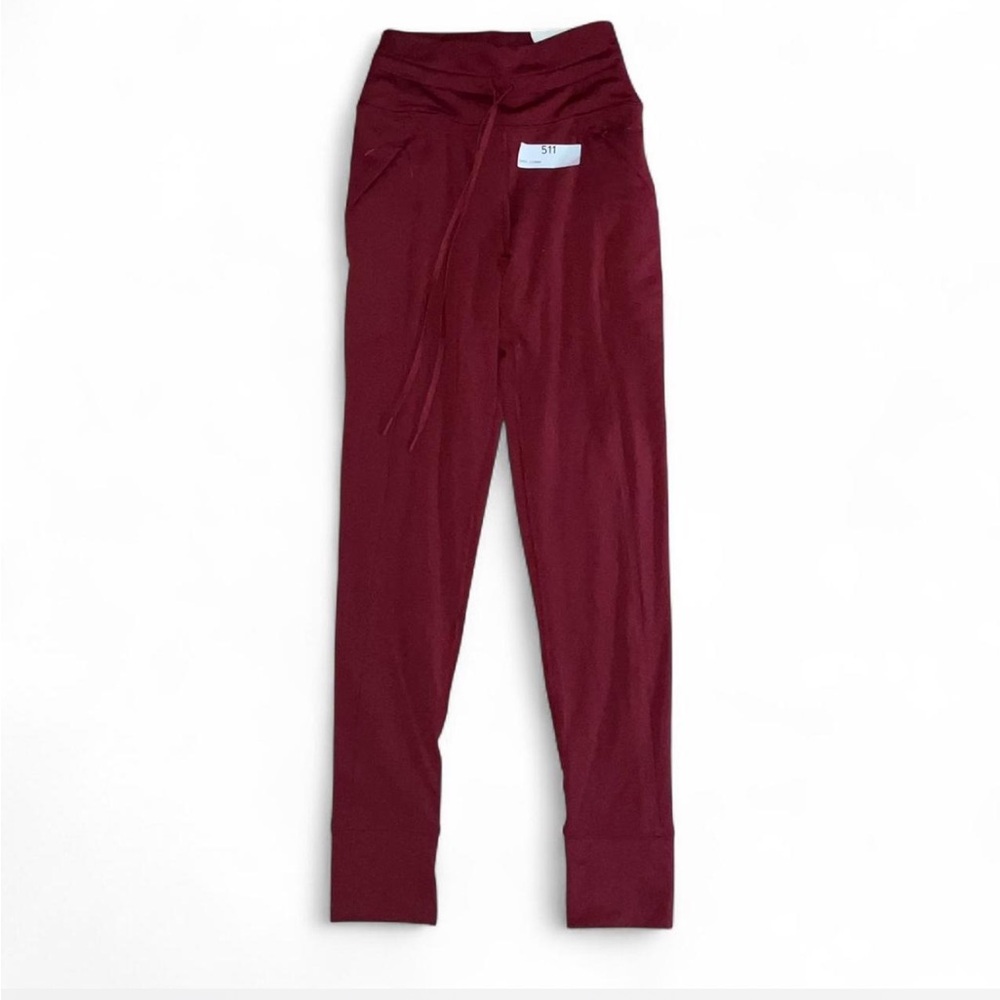 OFFLINE by Aerie Burgundy High Rise Warmup Leggings Zip Pockets NWT Small